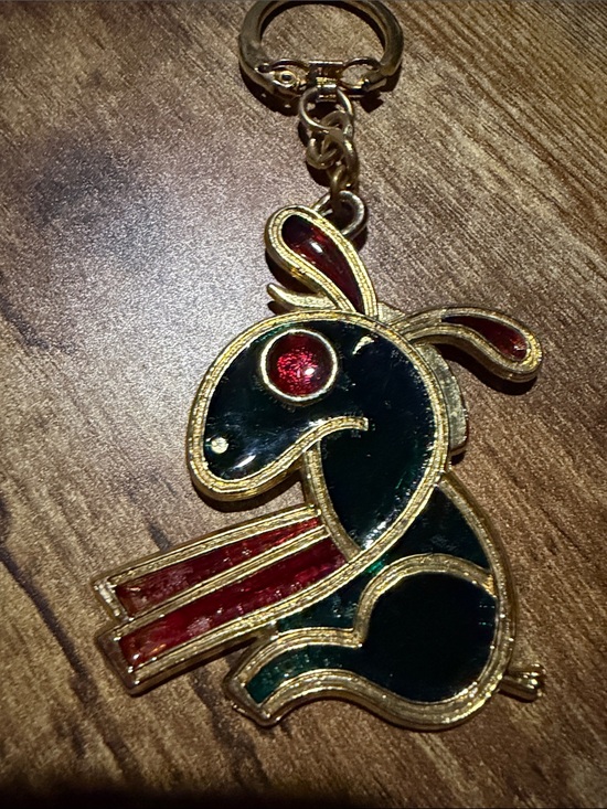 Accessories - Enamel Bunny Keychain